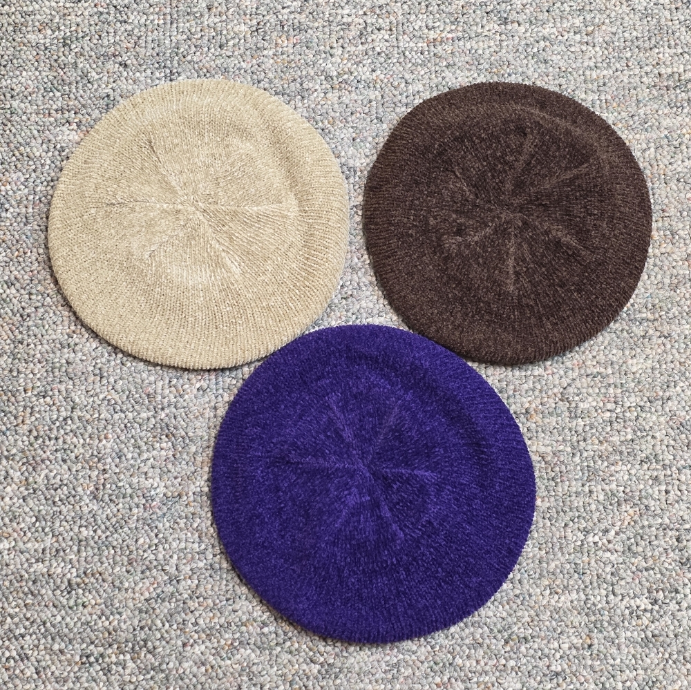 Macy's Trio Of Chenille Berets